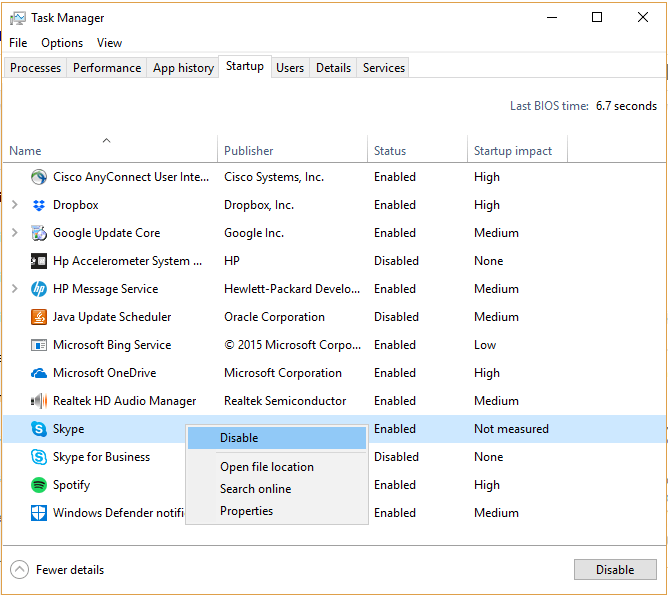 Stop Skype From Auto Starting